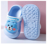 Summer Kids Slippers Sandals Hole Shoes Cute Personality Three-Dimensional Bears Soft Soles Comfortable Boys Girls Slippers