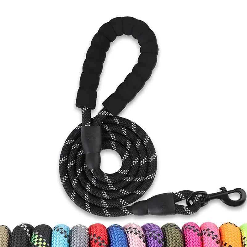 120/150/200/300cm Strong Leashes for Dogs Soft Handle Dog Leash Reinforced Leash for Small Medium Large Dogs Big Dog Supplies