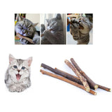 Cat Chew Toys Catnip Toys Matatabi Silvervine Sticks Kitty Toys Wooden Stick Kitten Teething Toys Molar for Cats Play Supplies