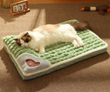 MADDEN Winter Warm Dog Mat Luxury Sofa for Small Medium Dogs Plaid Bed for Cats Dogs Fluff Sleeping Removable Washable Pet Beds