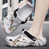 Summer Outdoor Beach Sandals Men Clogs Shoe Women Slippers Camouflage Platform Aqua Shoes Soft EVA Indoor Home Slides Flip Flops