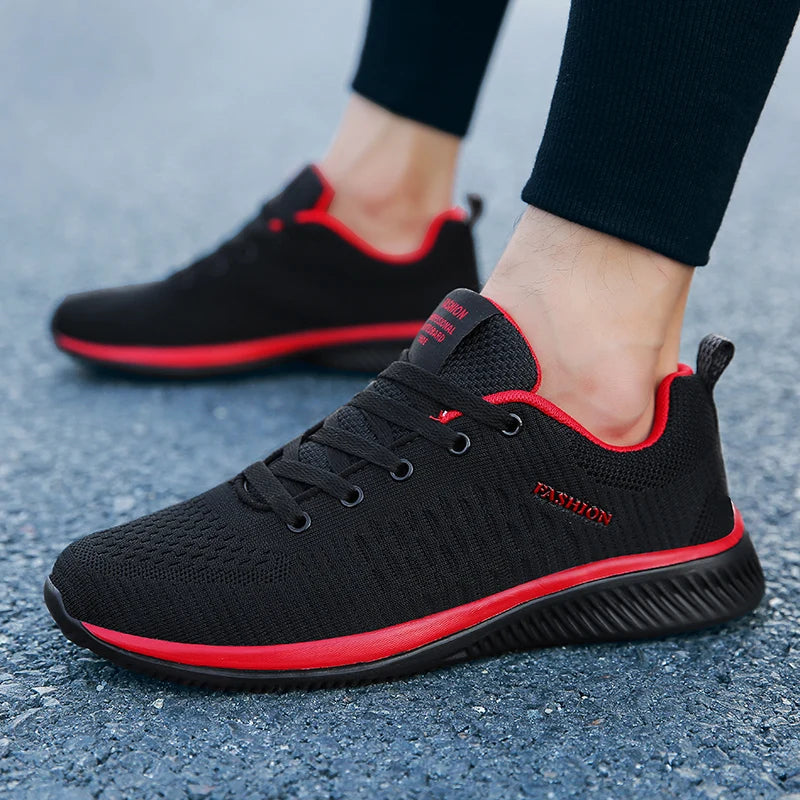 Summer Walking Shoes Casual Flats Sneakers Breathable Sport Athletic  Lightweight Men Shoe Lace Up Outdoor Running Sports Shoes