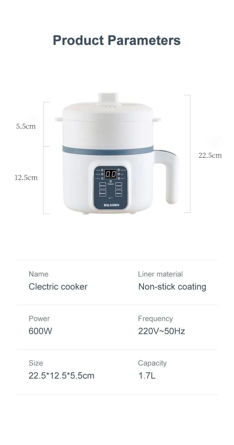 Electric Rice Cooker Single Double Layer 220V Multi Cooker Non-Stick Smart Mechanical MultiCooker Steamed Rice Pot For Home