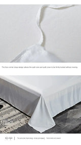 Princess style big lace side bed on four-piece set washed ice silk  silk bed skirt white