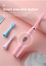 Electric Toothbrush for Adults Soft DuPont Bristle Portable Battery Endurance IPX6 Waterproof Intelligent Effective Oral Care