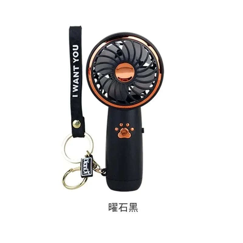 Fan Summer Mini USB Charging Small Fan Cute Cartoon Portable Handheld Fan