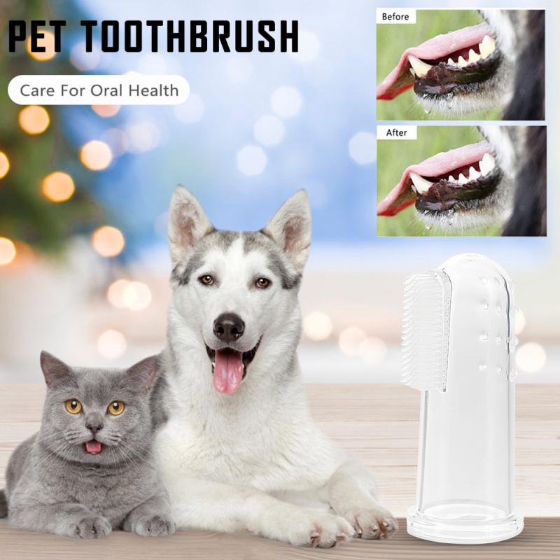 Pet Silicone Finger Cots Toothbrush Cats Dogs Brushing dog accessories Pet Teeth Oral Cleaning Products In Addition Perros