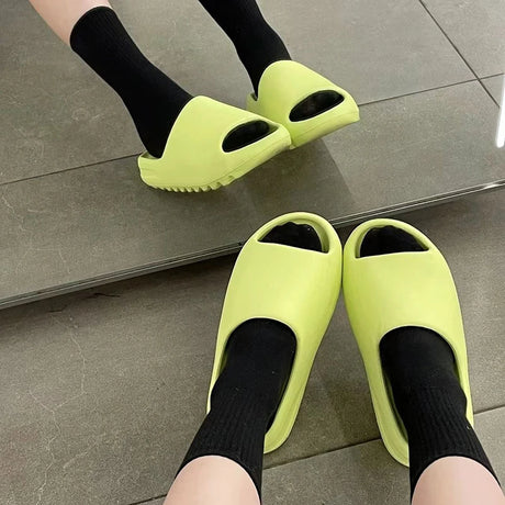 Summer Men's Slides Brand Men Women Slippers Indoor Unisex Sandals Boos Casual Shoes EVA Flip-flops Beach Women Sandals