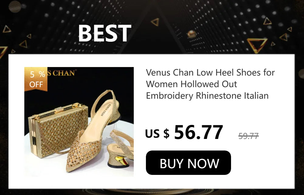 Venus Chan New Italian Shoes and Bag for Party 2024 Blue Color Rhinestones Painted Pattern Elegant Woman Peep Toe High Heels