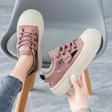 New Trend Summer Women's Baotou Shoes Hollow Out Breathable Soft Comfortable Board Shoes Flat Thick bottom Outdoor Casual Shoes