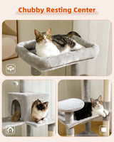 Multi-Level Cat Tree Tower with Condo Scratching Post for Cat Furniture House Cat Scratcher Cat Supplies Cat Toy