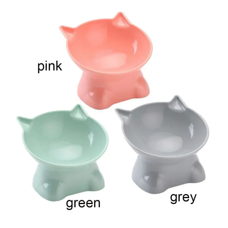 Tall Cat Bowl Dog Bowl Anti-dumping 45°Neck Guard Cat Water Bowl Binaural Pet Feeding Cup Pet Feeding Bowls Pet Feeder