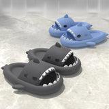 New Shark Slippers For Women Men Shoes Shark Flip Flops Beach Slides Bathroom Non-Slip Thick Sandals Couples Home Slipper Female