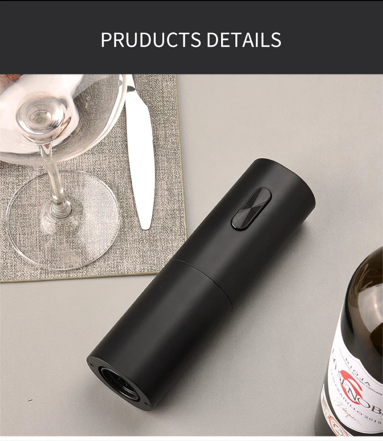 Electric Wine Opener Automatic Corkscrew Wine Openers Battery Bottle Opener Foil Cutter Kitchen Bar Can Opener