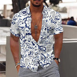 2024 Coconut Tree Shirts For Men 3d Printed Men's Hawaiian Shirt Beach 5xl Short Sleeve Fashion Tops Tee Shirt Man Blouse Camisa