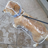 Pet Dog Puppy Transparent Rainwear Raincoat Pet Hooded Waterproof Jacket Clothes Soft PVC Small Dogs Raincoat Puppy Rain Poncho