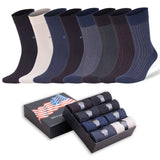 8 Pairs - Men'S Bamboo Trouser Dress Socks Business Casual Socks with Gift Box