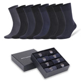 8 Pairs - Men'S Bamboo Trouser Dress Socks Business Casual Socks with Gift Box