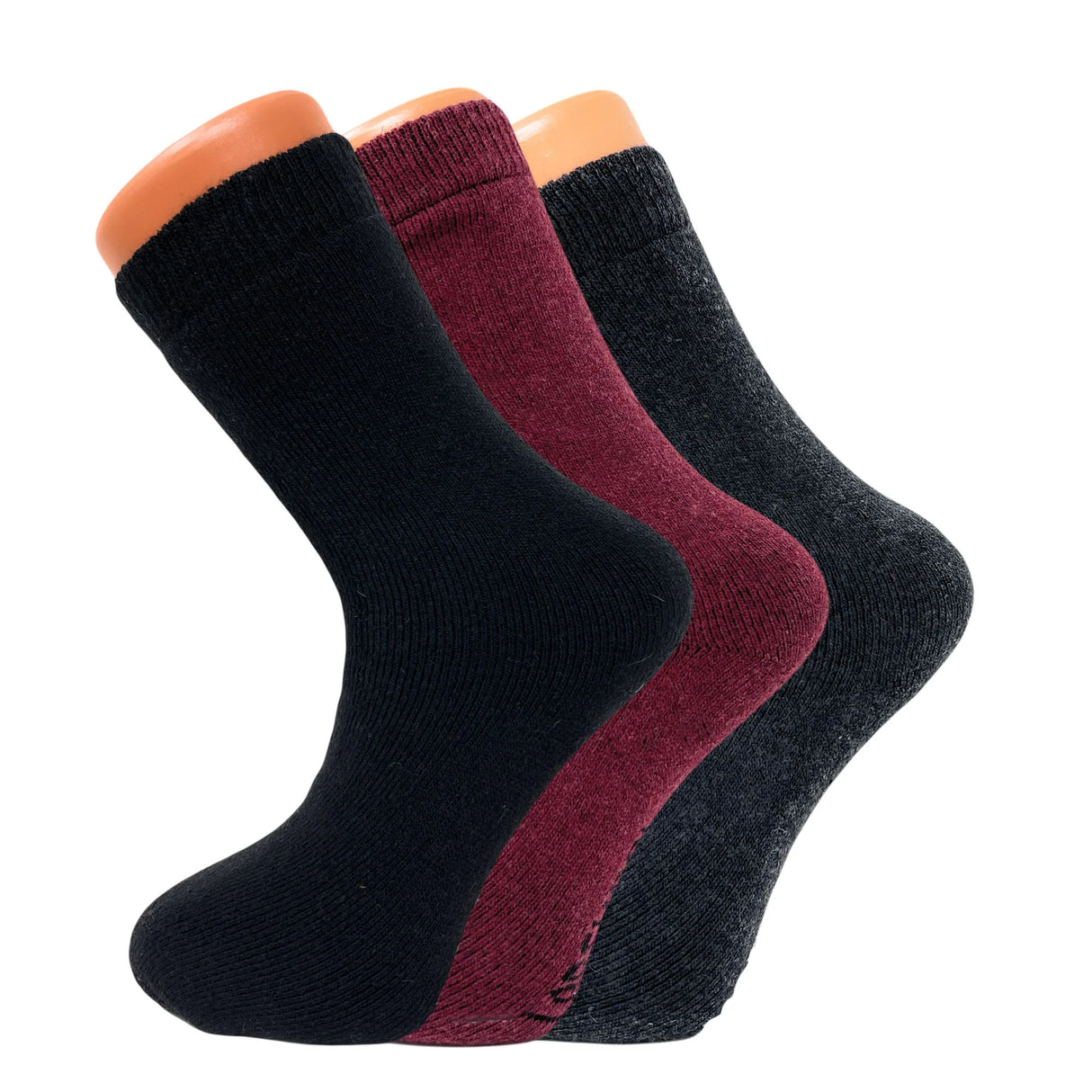 3 Pairs - Women Thermal Winter Socks Soft and Cozy Thick Casual Crew Wool Socks