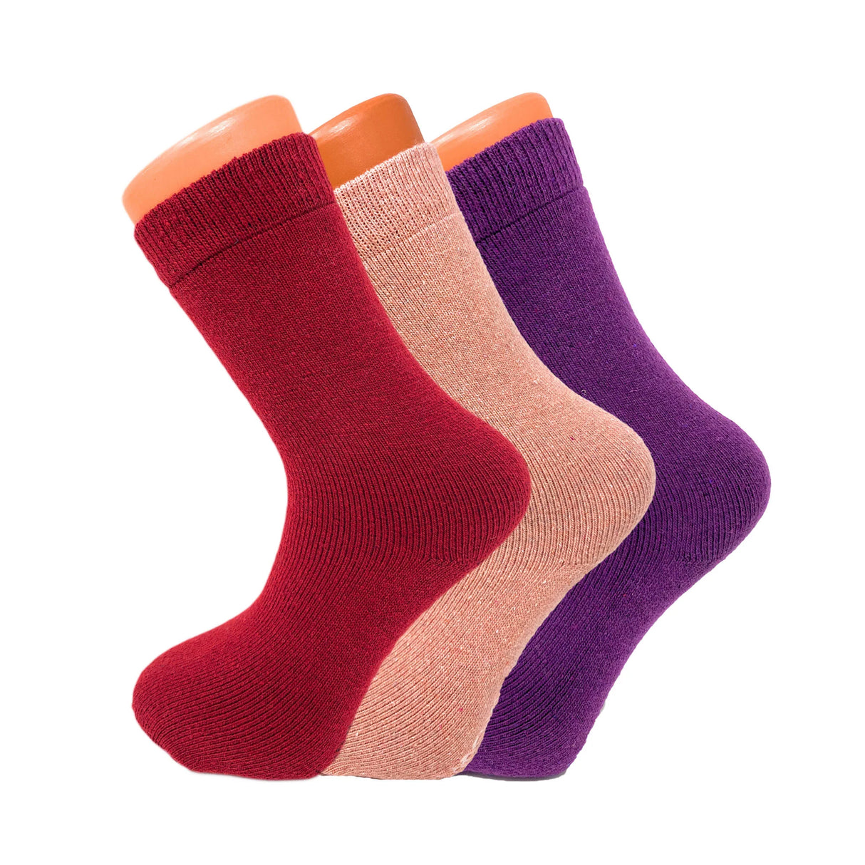 3 Pairs - Women Thermal Winter Socks Soft and Cozy Thick Casual Crew Wool Socks