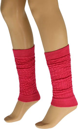 1 Pair - Cotton Leg Warmers Boot Socks Retro Style Knitted Retro Baggy Leg Warmer