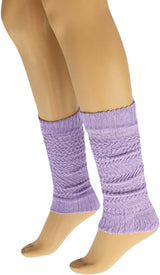 1 Pair - Cotton Leg Warmers Boot Socks Retro Style Knitted Retro Baggy Leg Warmer