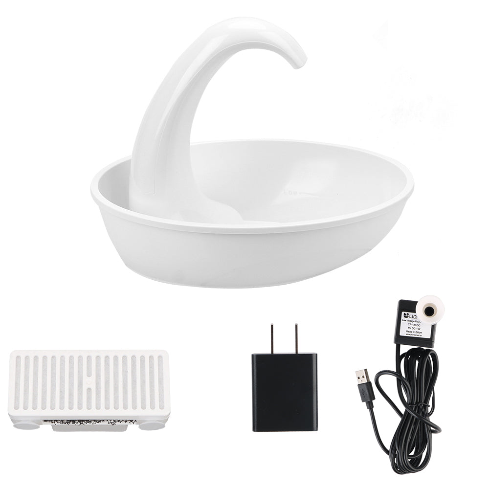 Feeding Water Flowing Fountain For Cat Dog Automatic Swan Pet Cat Water Dispenser