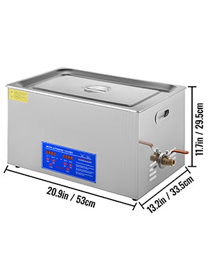 VEVOR 1.3L 2L 3L 6L 10L 15L 22L 30L Ultrasonic Cleaner Lave-Dishes Portable Washing Machine Diswasher Ultrasound Home Appliances